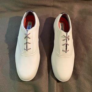 FOOTJOY FJ Mens Contour Casual Spikeless Golf Shoes Beige Size 13w Model 54040